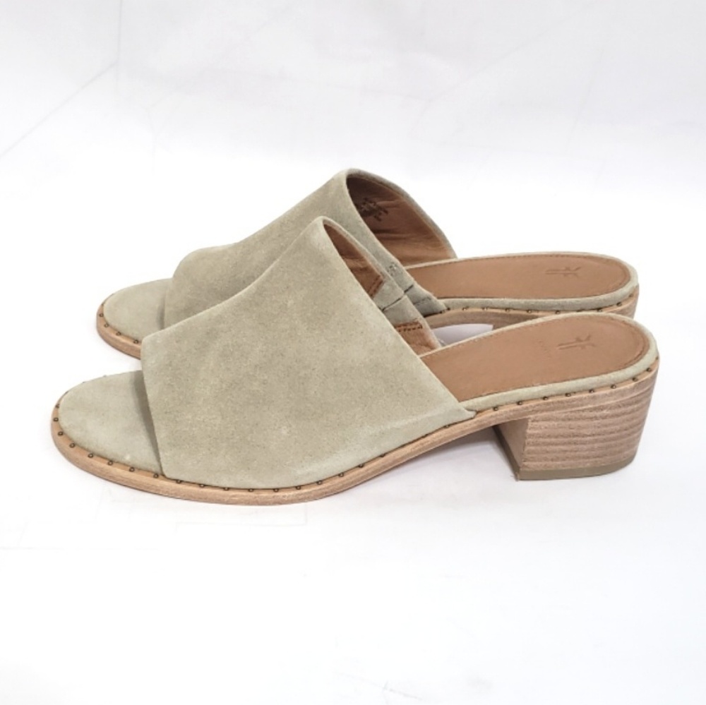 Frye Cindy Mule in cement suede - Picture 3 of 6
